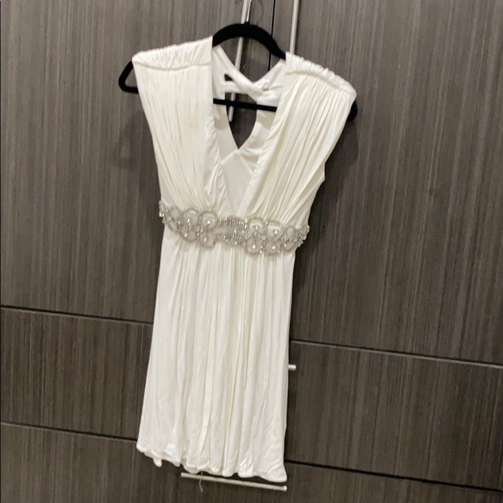 White sky dress